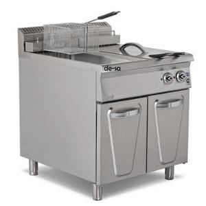 Çift Sepetli Elektrikli Fritöz Paslanmaz Çelik DSTN1728